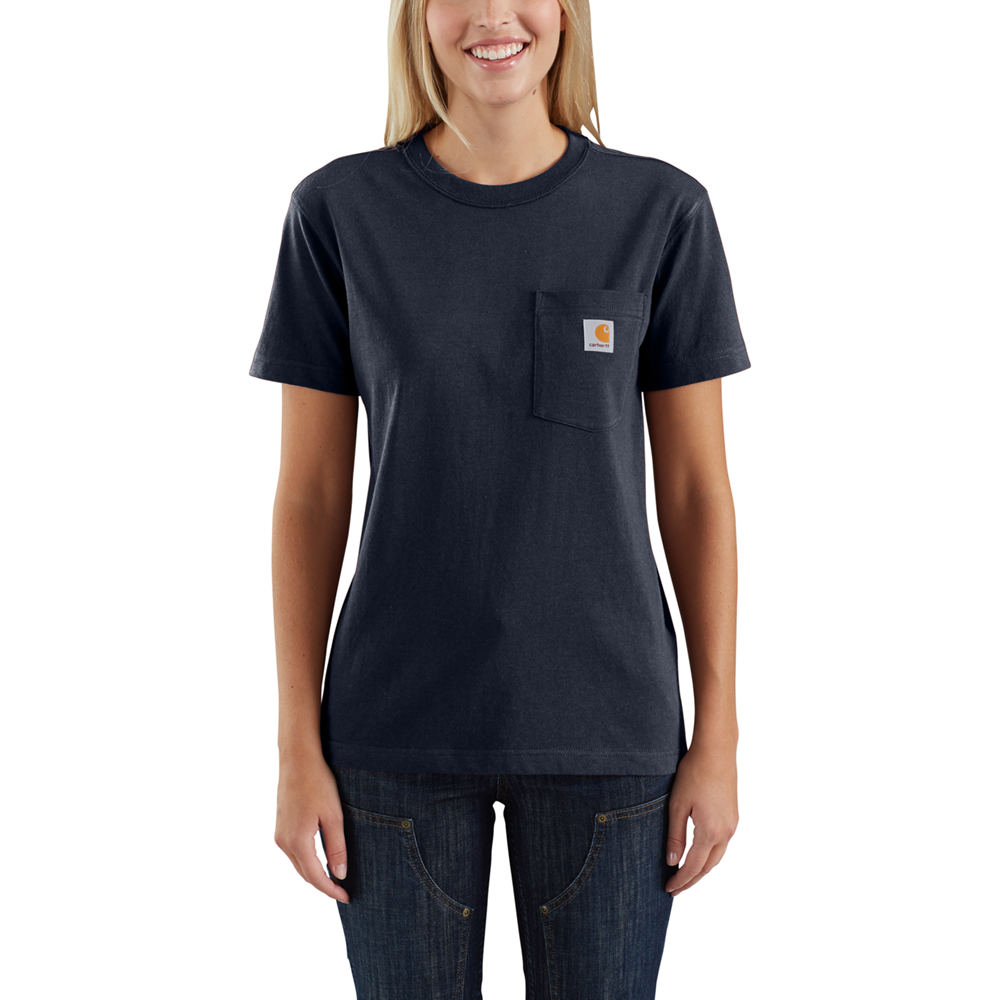 Carhartt Women’s K87 Workwear Pocket T-Shirt – 103067 - NAVY BLUE