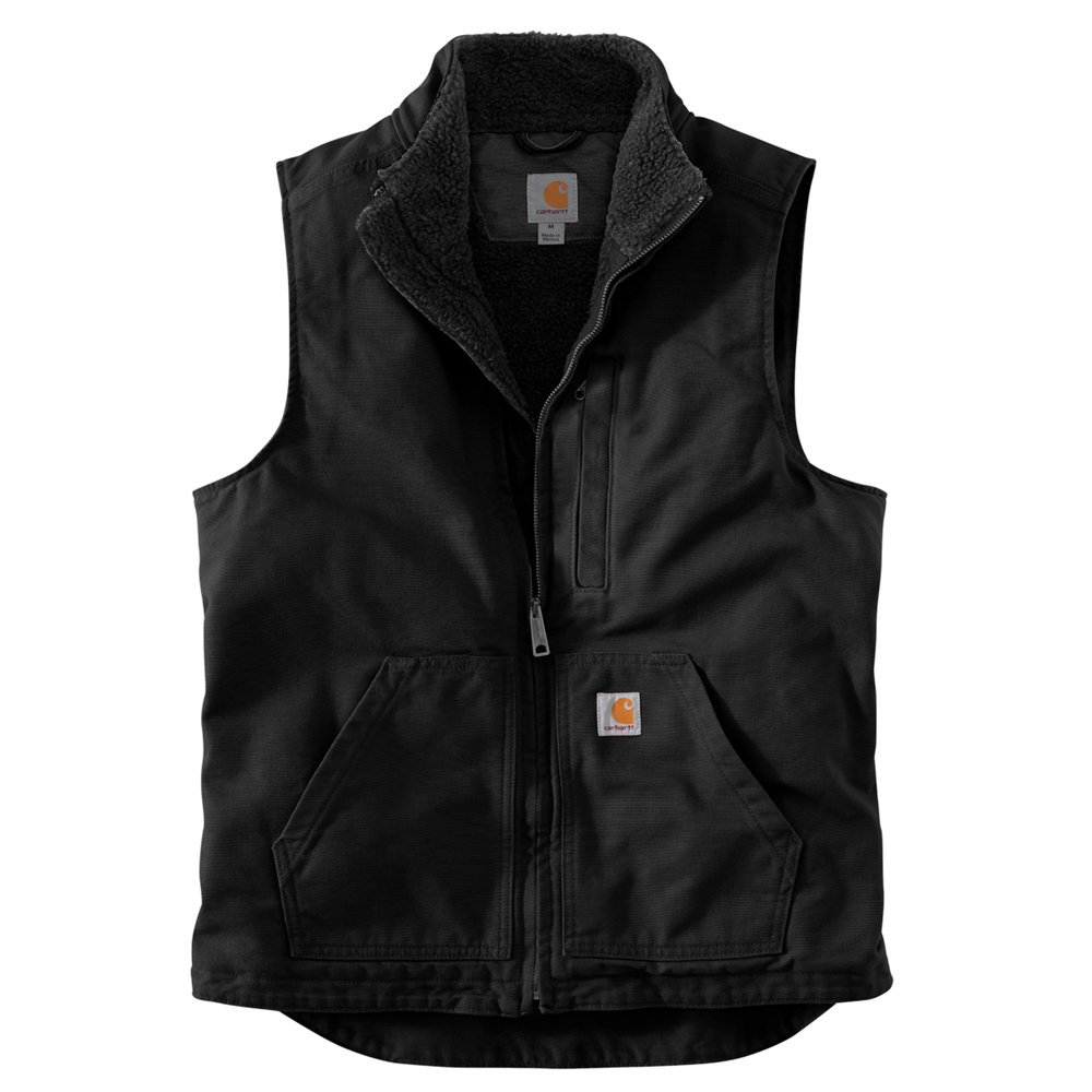 Carhartt Washed Duck Sherpa Lined Mock Neck Vest 104277