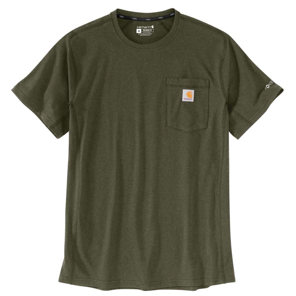 Carhartt FORCE® Relaxed Fit Midweight Short Sleeve Pocket T-Shirt 106652 - GREEN
