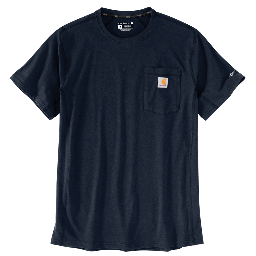 Carhartt FORCE® Relaxed Fit Midweight Short Sleeve Pocket T-Shirt 106652 - NAVY