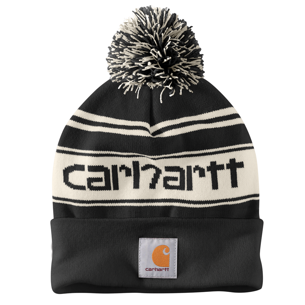 Carhartt Knit Pom-Pom Cuffed Beanie - Green