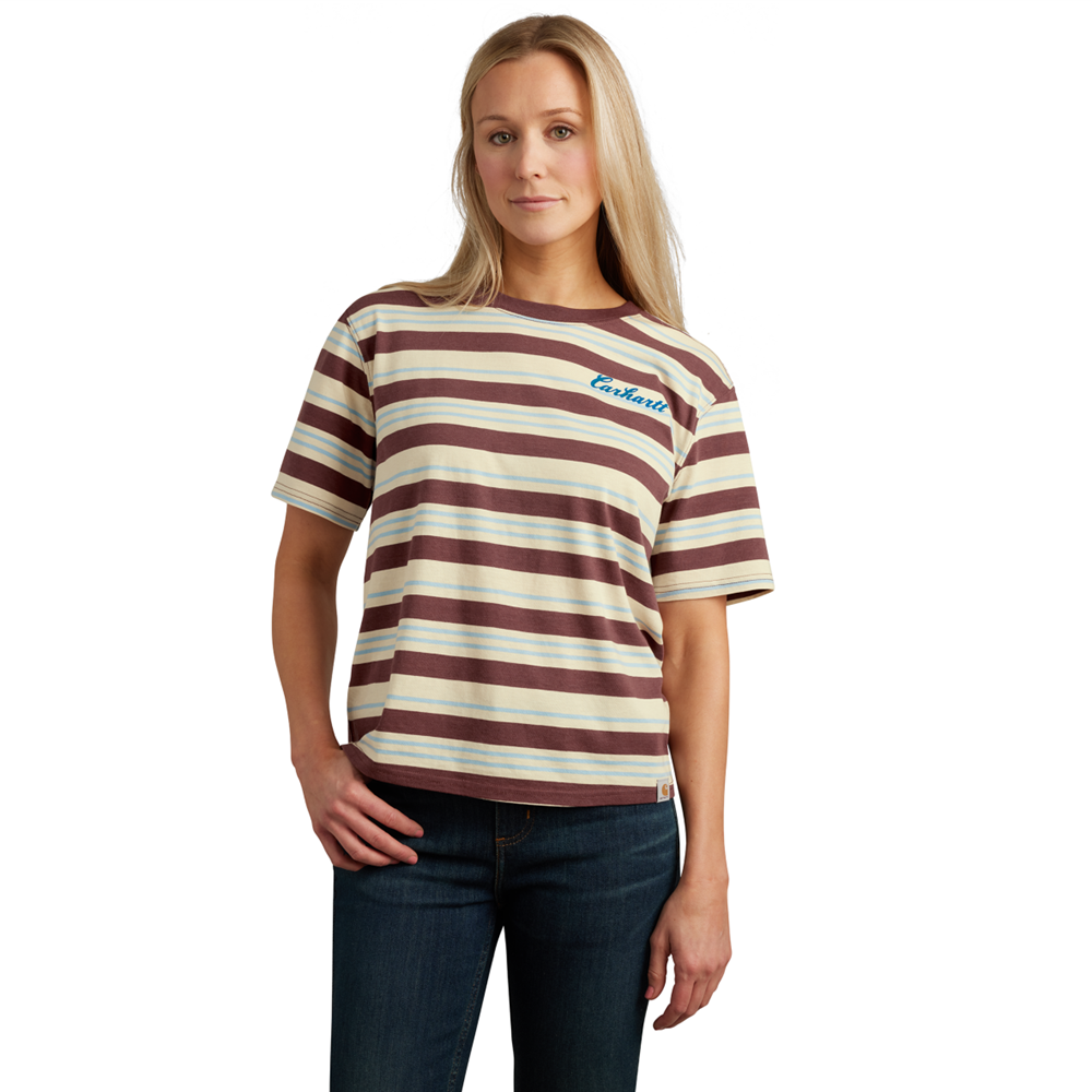 Carhartt Women’s TENCEL™ Loose Fit Striped T-Shirt – 106908