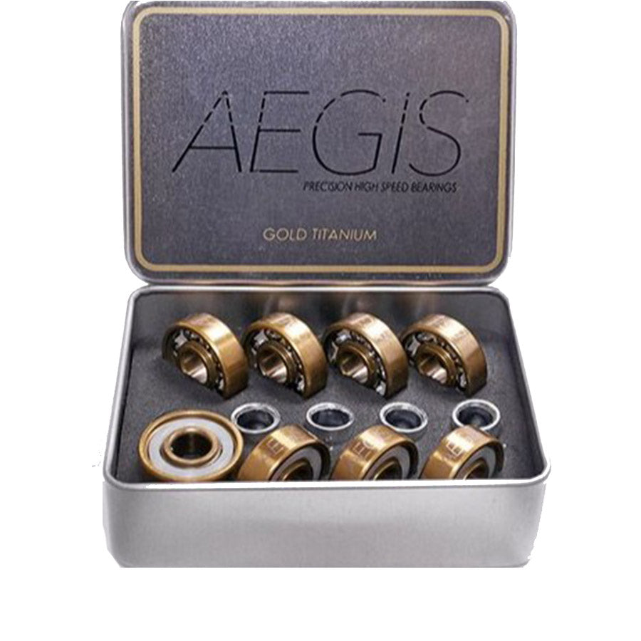 AEGIS Titanium Gold Bearings - GOLD/WHITE