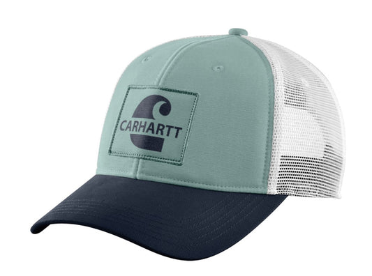 Carhartt CANVAS MESH BACK Core graphic cap - SURF BLUE