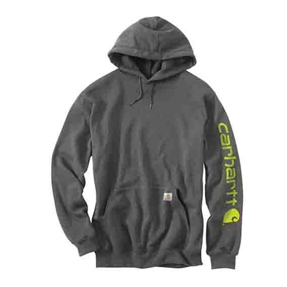 Carhartt MIDWEIGHT HOODED LOGO Sweatshirt - CARBON HEATHER