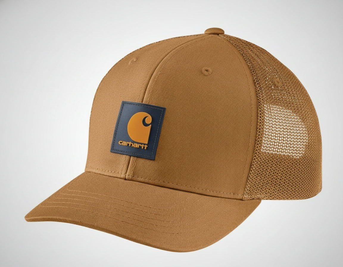 Brown cap with Carhartt logo on a white background