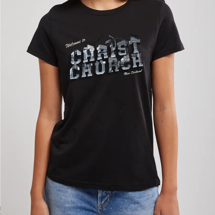 DCYPHER - Christchurch - WOMEN'S BLACK TEE