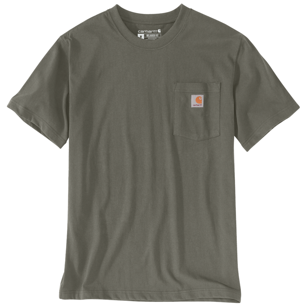 Carhartt Men’s Relaxed Fit Pocket T-Shirt -Dusty Olive
