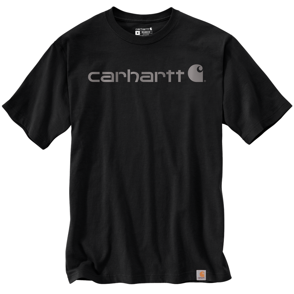 Carhartt Dearborn Relaxed Fit Logo T-Shirt - BLACK