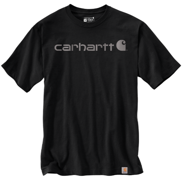 Carhartt Dearborn Relaxed Fit Logo T-Shirt - BLACK