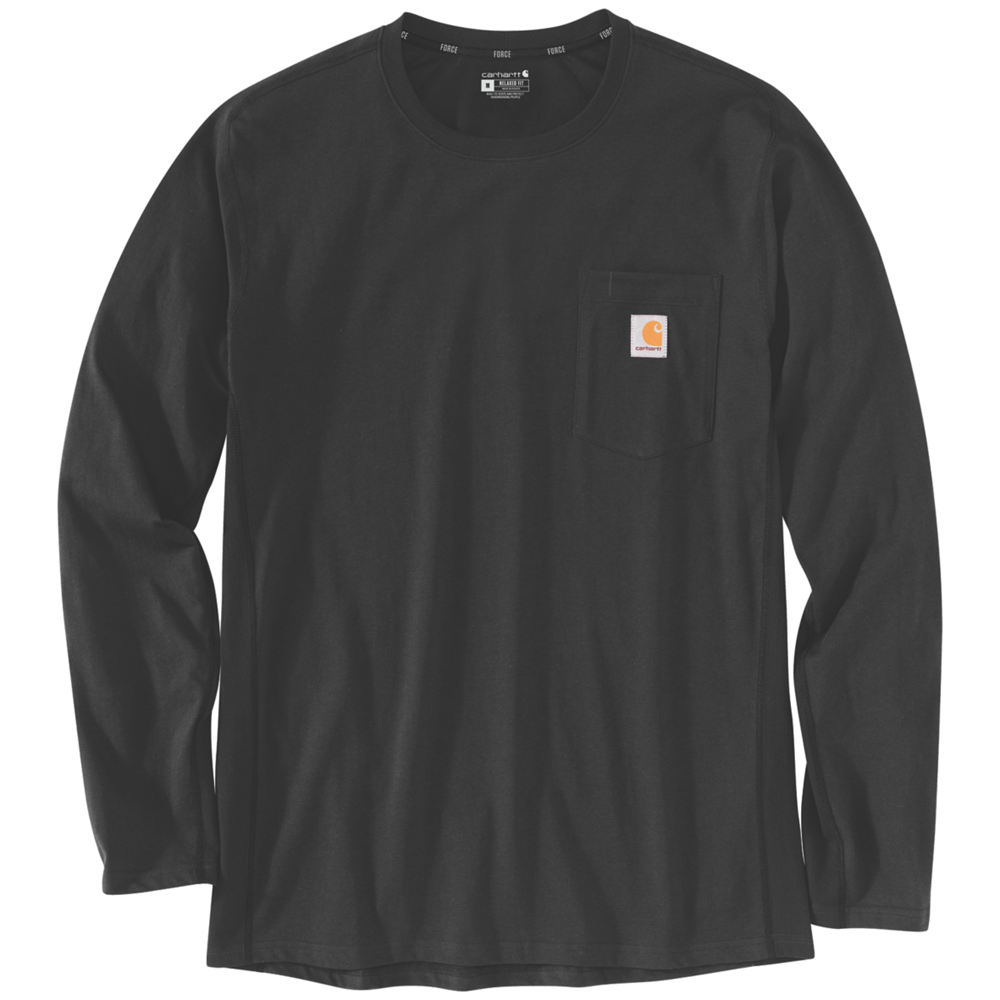Carhartt FORCE™ Relaxed Fit Long Sleeve T-Shirt – 106656 - BLACK