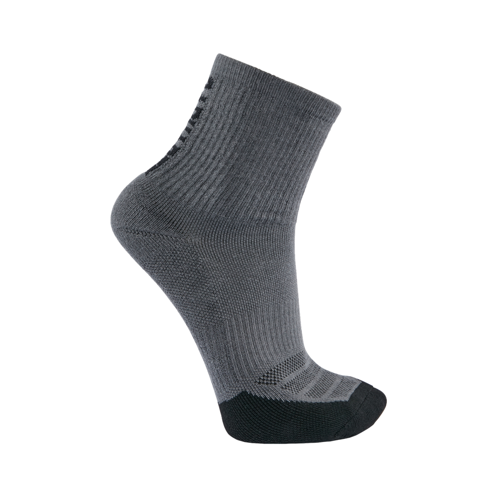 Carhartt FORCE Midweight Logo Short Crew Sock 3 Pack - Black/Gray SS9933 - Men's