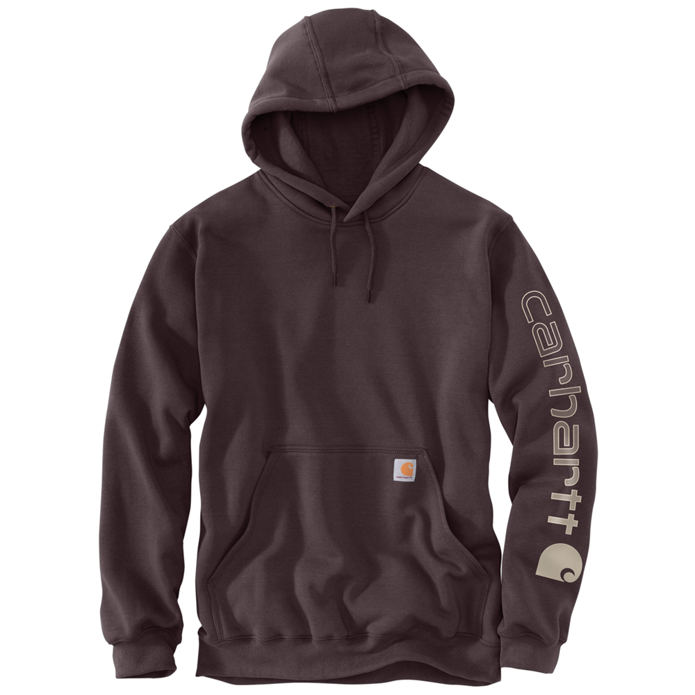 Carhartt MIDWEIGHT HOODED LOGO Sweatshirt - Dark Sepia