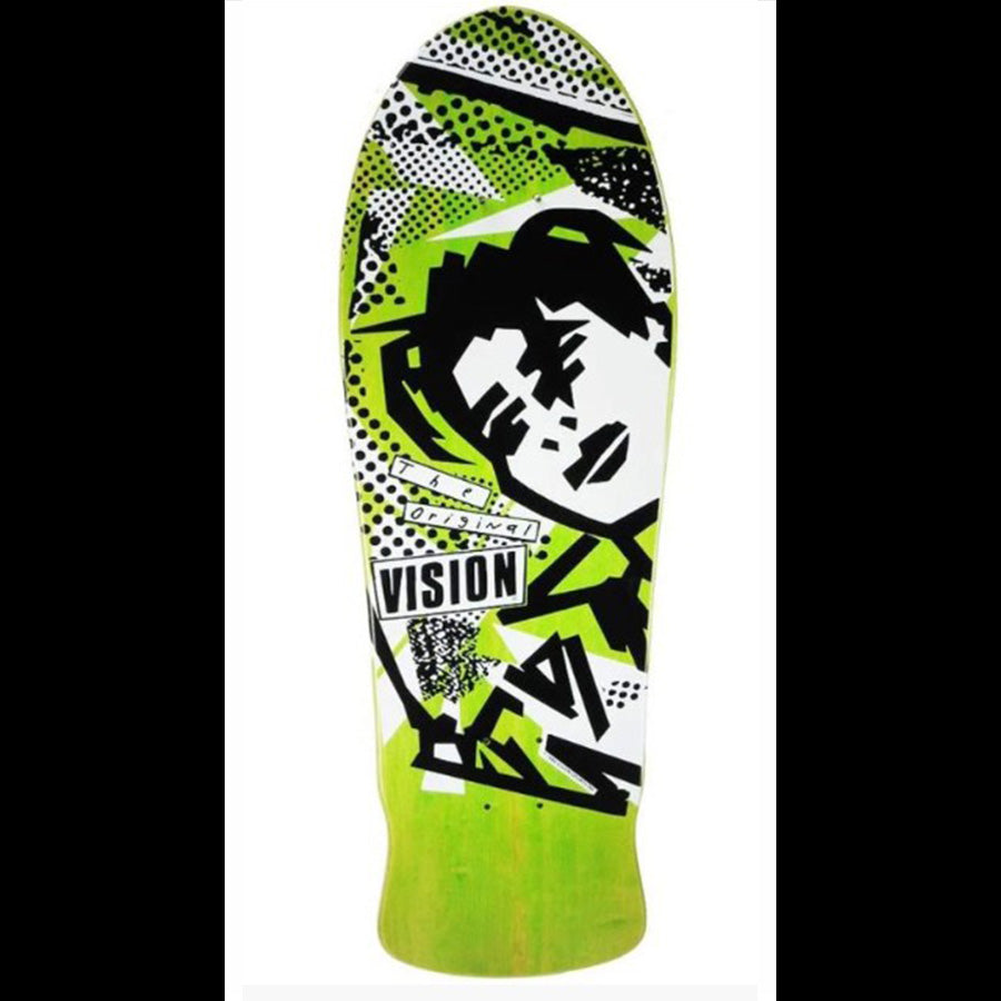 Vision Mark Gonzales Original Concave REISSUE Deck 10″ X 30″ Lime Stain