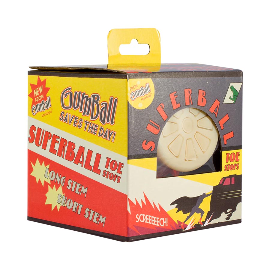 Gumball Toe Stops (Pair of 2) SUPERBALL - Natural - Short Stem