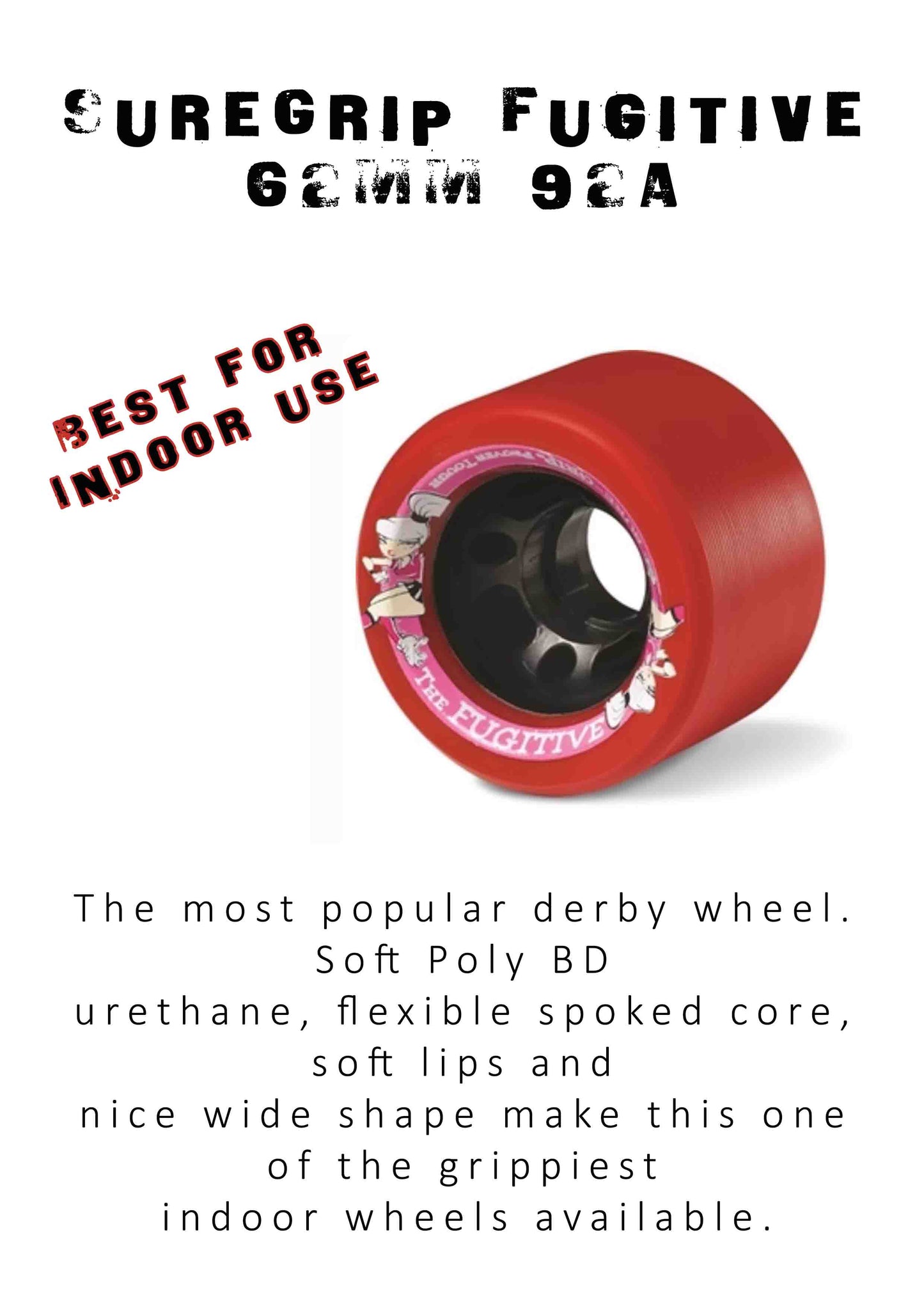 Sure-Grip Fugitive Wheels - RED - X8