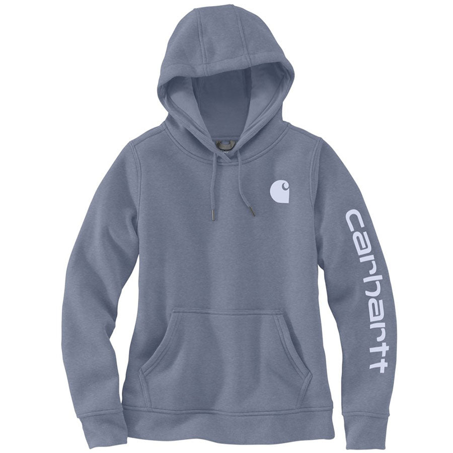 Carhartt Women's CLARKSBURG GRAPHIC Hooded Sweatshirt - WISTERIA HEATHER