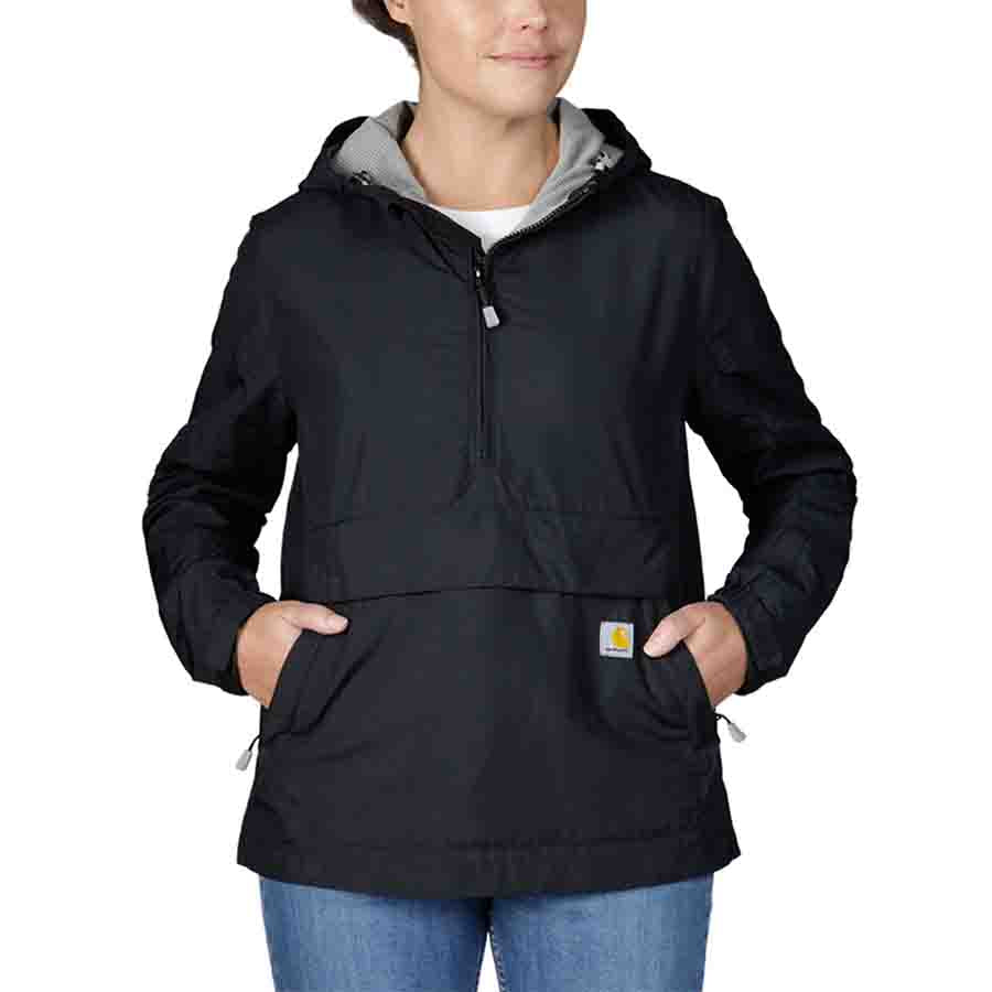 Carhartt Women's Loose Fit Packable Anorak - BLACK