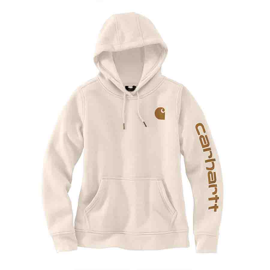Carhartt Women's CLARKSBURG GRAPHIC Hooded Sweatshirt - MALT / BROWN