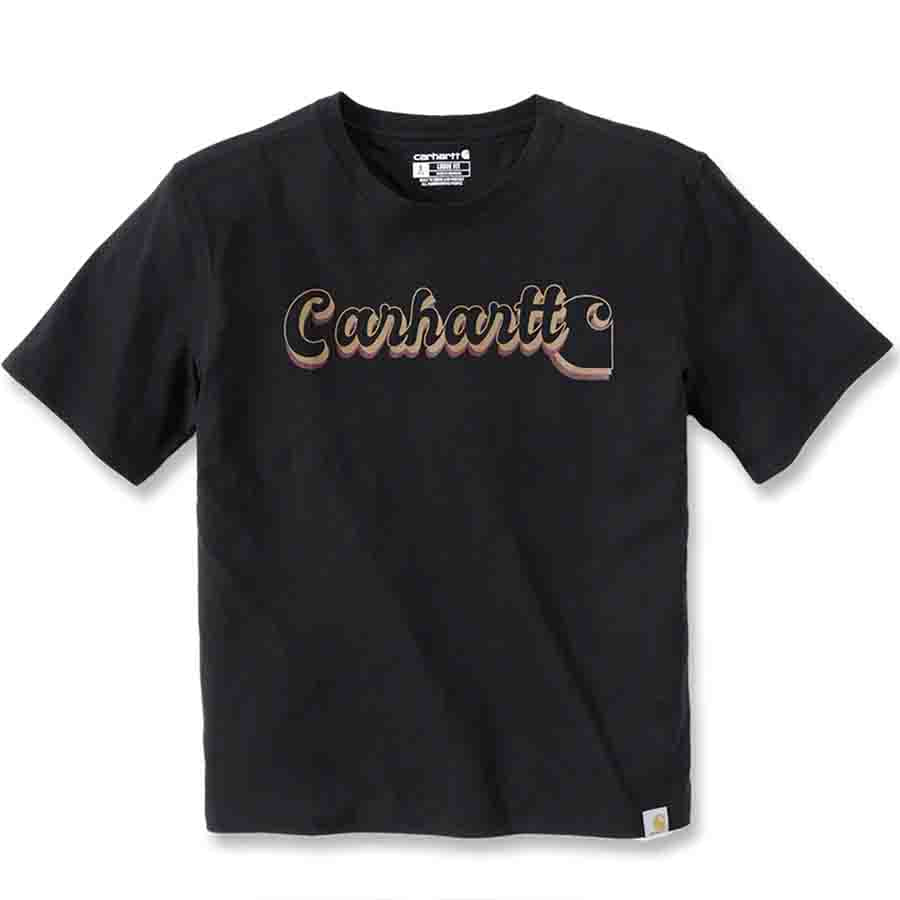 Carhartt Women's Tencel™ Loose Fit Script Graphic T-Shirt - BLACK