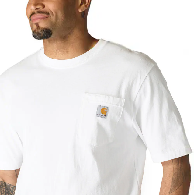 Carhartt Men’s Relaxed Fit Pocket T-Shirt - White
