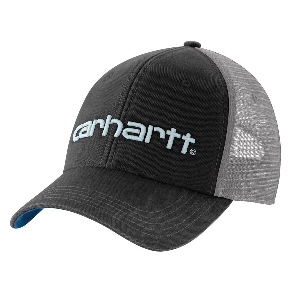 Carhartt DUNMORE Mesh back cap - Blk/Dk Horizon Blue N41