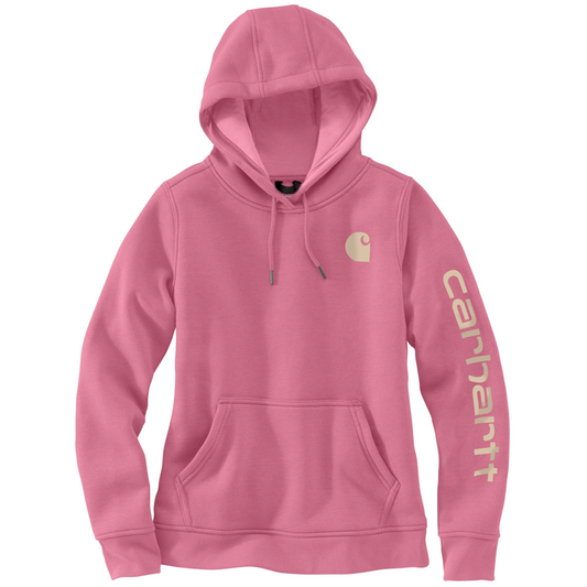 Carhartt Women's CLARKSBURG GRAPHIC Hooded Sweatshirt - Woodrose