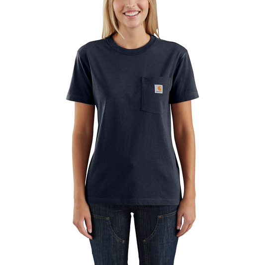 Carhartt Women’s K87 Workwear Pocket T-Shirt – 103067 - NAVY BLUE