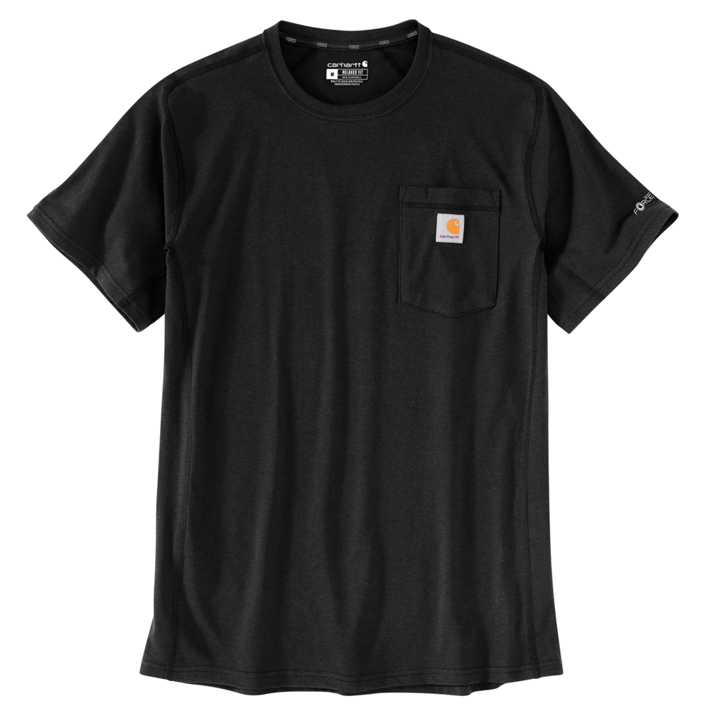 Carhartt FORCE® Relaxed Fit Midweight Short Sleeve Pocket T-Shirt 106652 - Black