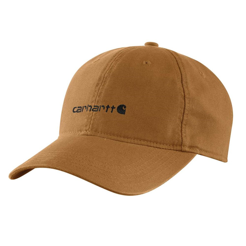 Carhartt Canvas Embroidered Graphic Cap - BROWN