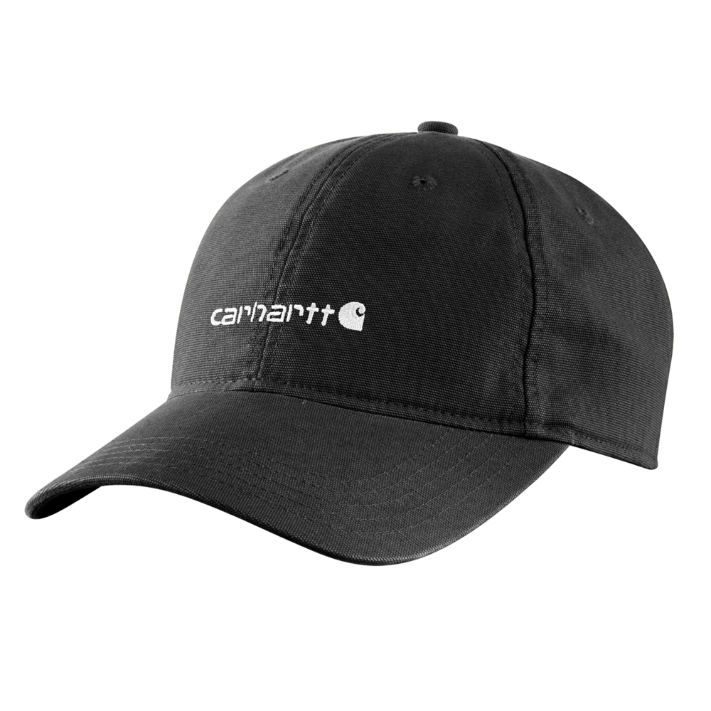 Carhartt Canvas Embroidered Graphic Cap - BLACK