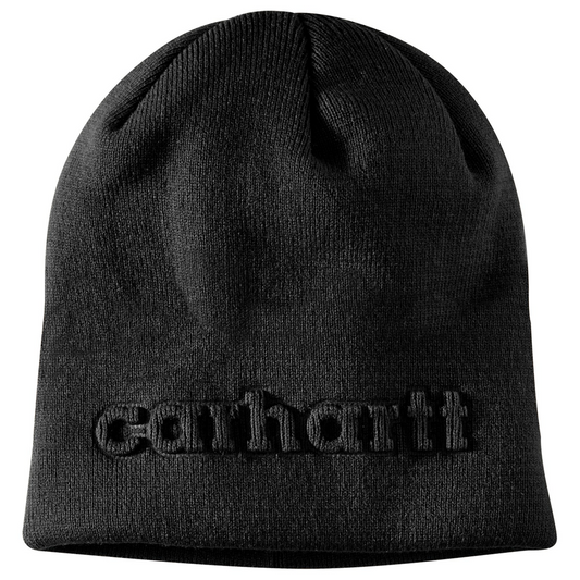 Carhartt Knit Embossed Beanie – Black