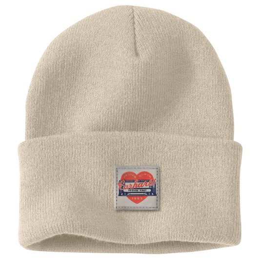 Carhartt Heart Patch Beanie – Oat Milk