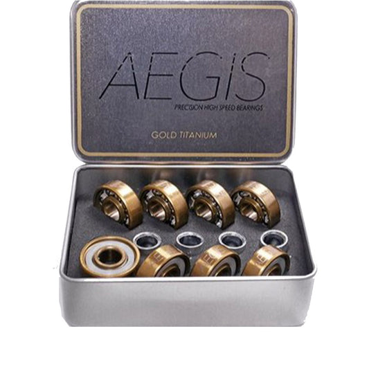 AEGIS Titanium Gold Bearings - GOLD/WHITE