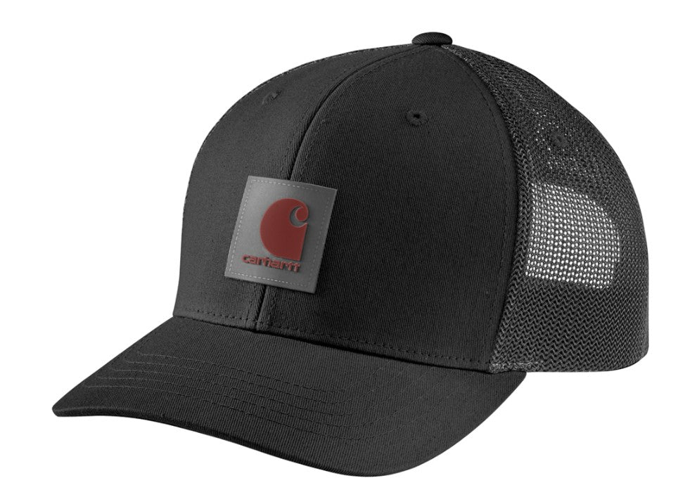 Carhartt Rugged Flex® Twill Mesh-Back Logo Patch Cap - BLACK