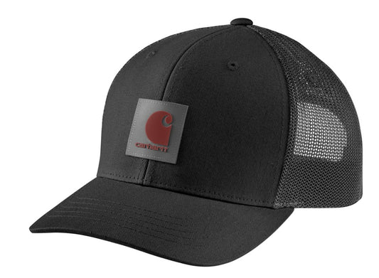Carhartt Rugged Flex® Twill Mesh-Back Logo Patch Cap - BLACK