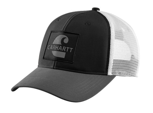 Carhartt CANVAS MESH BACK Core graphic cap - BLACK