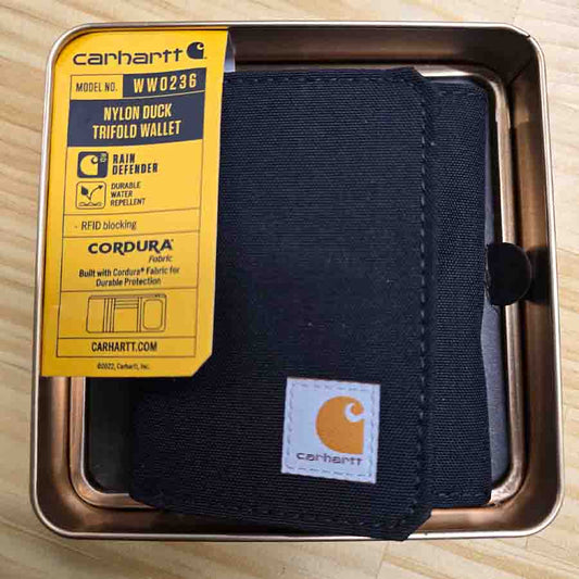 Carhartt NYLON DUCK Trifold Wallet RFID - BLACK