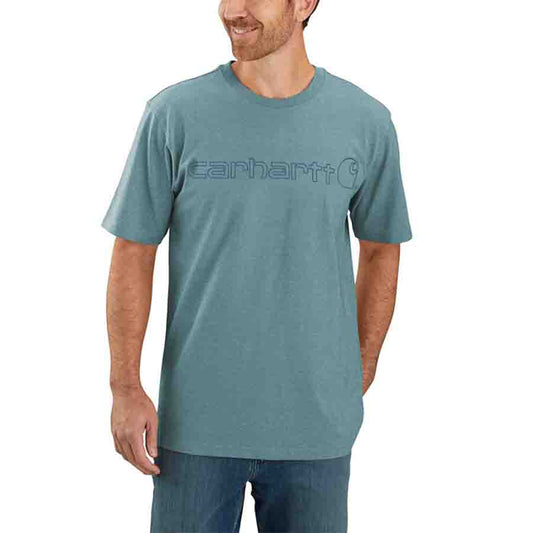 Carhartt GRAPHIC Relaxed fit T-Shirt- SUMMER BLUE HEATHER