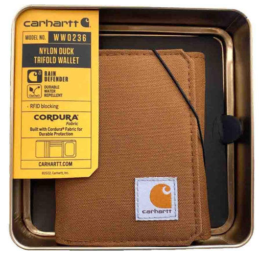Carhartt NYLON DUCK Trifold Wallet RFID - BROWN