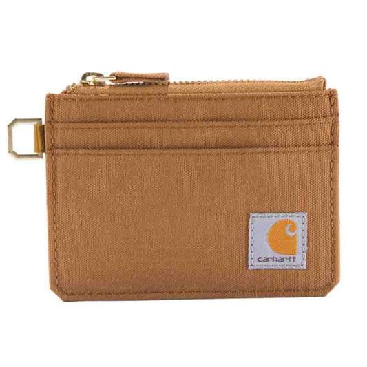Carhartt NYLON DUCK Zippered Card Keeper Wallet - BROWN