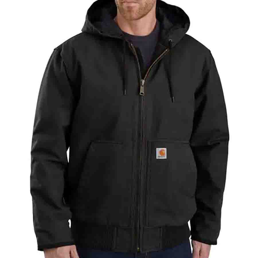 Carhartt WASHED DUCK ACTIVE Jacket - BLACK