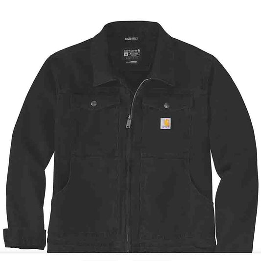 Carhartt Men's Rugged Flex Relaxed fit DUCK Jacket - BLACK