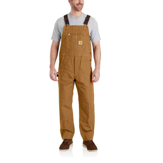 Carhartt Relaxed Fit Duck Bib Overall - BROWN