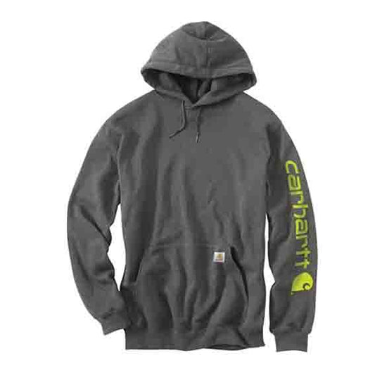 Carhartt MIDWEIGHT HOODED LOGO Sweatshirt - CARBON HEATHER