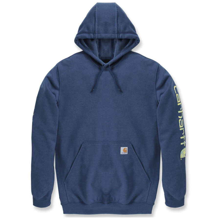 Carhartt MIDWEIGHT HOODED LOGO Sweatshirt - OCEAN BLUE