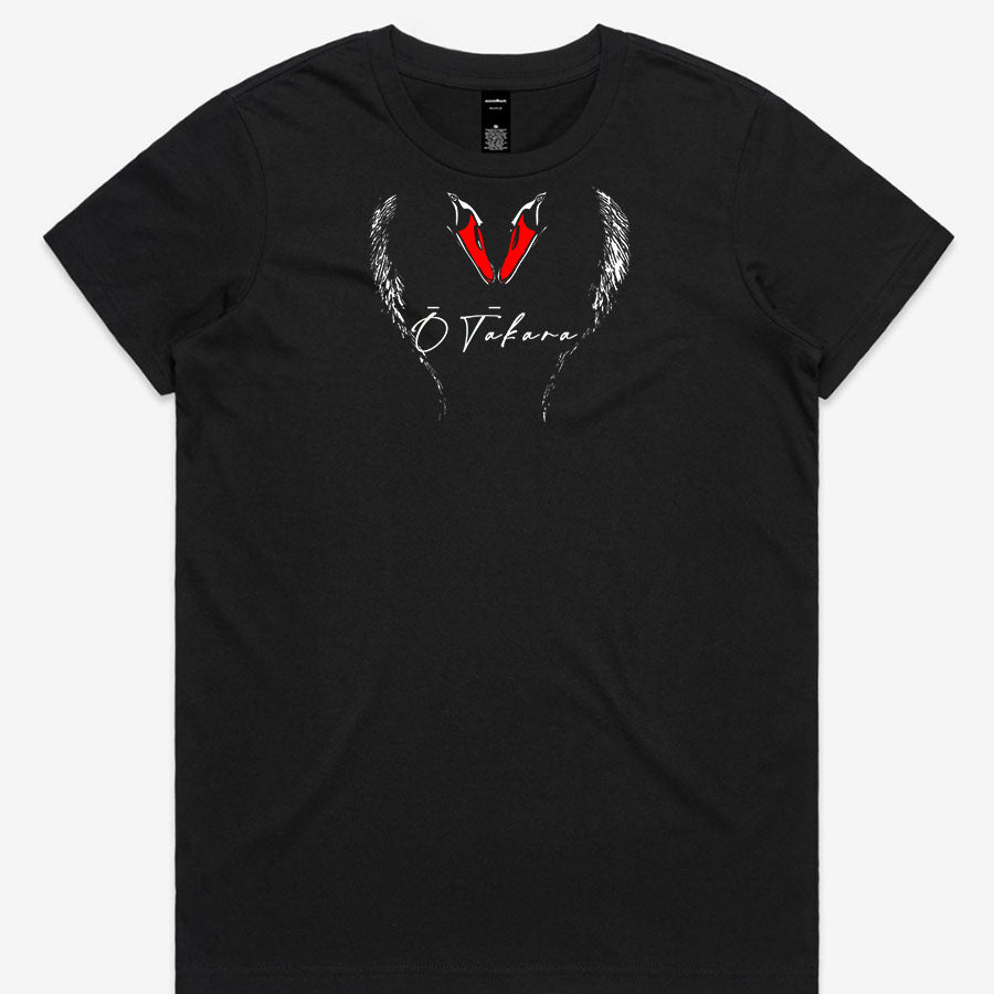 Women's custom tee - New Brighton Swans - BLACK