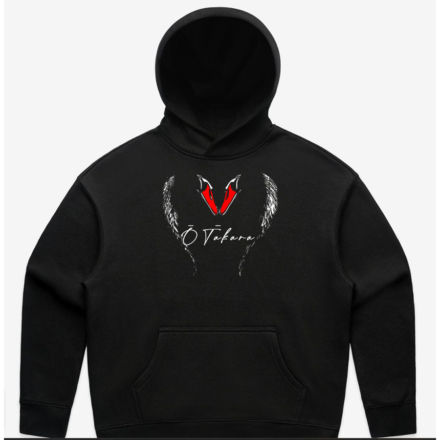 Women's custom relax hoodie - New Brighton Swans - BLACK