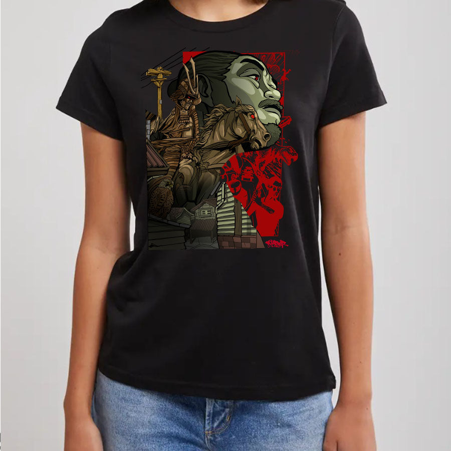 DCYPHER - Samurai  - WOMEN'S BLACK TEE