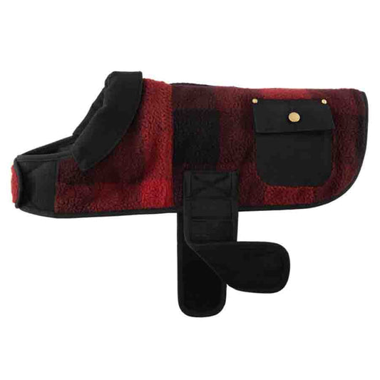 Carhartt CHORE Sherpa Insulated Dog Coat - RED PLAID